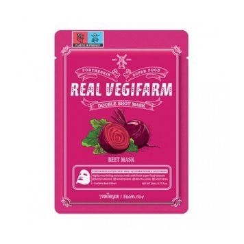 Маска FORTHESKIN SUPER FOOD REAL VEGIFARM DOUBLE SHOT MASK-Beet [23ml] tk-50720 фото