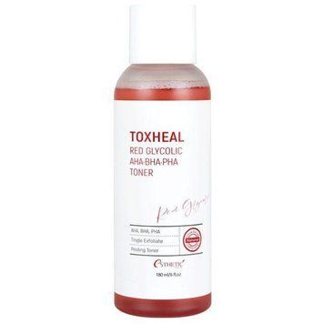 Пилинг-тонер с гликолевой кислотой Esthetic House Toxheal Red Glycolic AHA-BHA-PHA Toner 180ml to-10946 фото