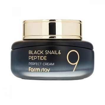 Крем антивозрастной с черной улиткой и пептидами для лица FarmStay Black Snail & Peptide 9 Perfect Cream 55ml au-6175 фото