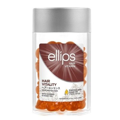 Витамины для волос Здоровье волос с женьшенем и медом Ellips Hair Vitamin Hair Vitality With Ginseng Honey Oil, 50x1ml 0016 фото