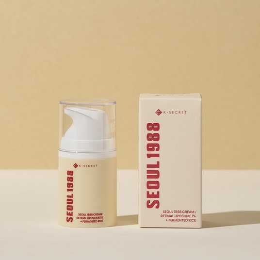 Антивіковий крем для обличчя K-Secret Seoul 1988 Cream : Retinal Liposome 1% + Fermented Rice ak-40585 фото