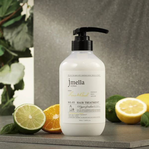 Парфумований кондиціонер JMELLA IN FRANCE LIME & BASIL HAIR TREATMENT 500ml ko-16451 фото