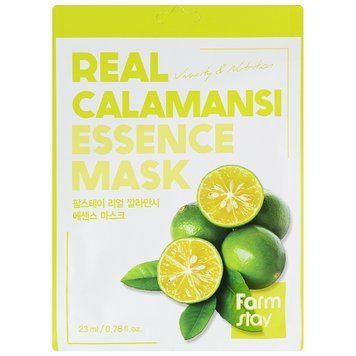 Тканевая витаминная маска с экстрактом каламанси Farmstay Real Calamansi Essence Mask 23ml au-6340 фото