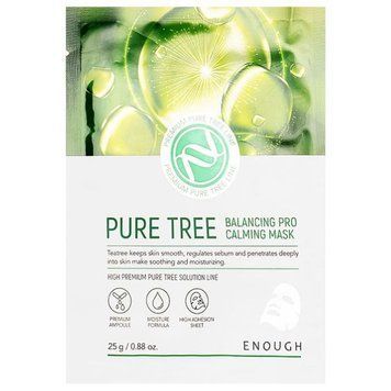 Тканевая маска с экстрактом чайного дерева Enough Pure Tree Balancing Pro Calming Mask 25g tk-11446 фото