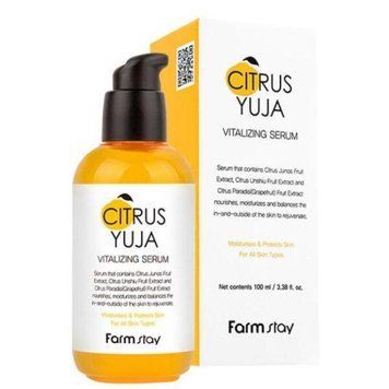 Cыворотка с экстрактом юдзу FarmStay Citrus Yuja Vitalizing Serum 100ml sy-8415 фото