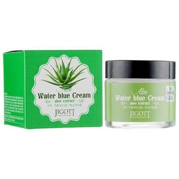 Успокаивающий крем для лица JIGOTT ALOE WATER BLUE CREAM 70ml au-8623 фото