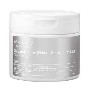 Очищающие пэды для снятия макияжа Mary&May Gluconolactone (PHA)+Betula Alba Juice Cleansing Pad (70EA) pe-8858 фото