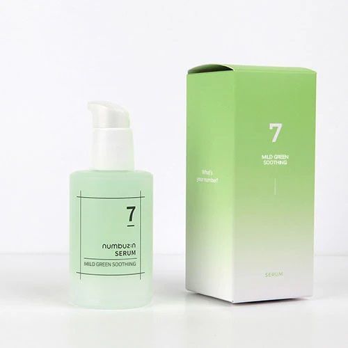 Успокаивающая сыворотка для чувствительной кожи лица Numbuzin No.7 Mild Green Soothing Serum 50ml sy-80180 фото