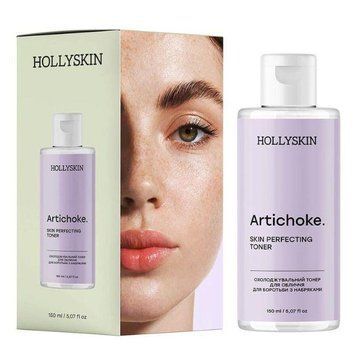 Охлаждающий тонер для лица для борьбы с отеками Artichoke HOLLYSKIN Skin Perfecting Toner 150ml to-9887 фото