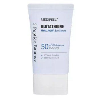 Увлажняющая солнцезащитная сыворотка для лица Medi Peel Glutathione Hyal Aqua Sun Serum 50 ml so-9899 фото