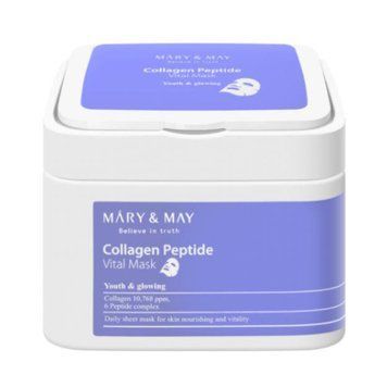 Лифтинг-маски для лица увлажняющие c пептидами Mary&May Collagen Peptide Vital Mask 30шт au-8860 фото
