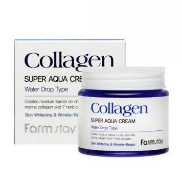 Зволожуючий крем для обличчя з колагеном FarmStay Collagen Super Aqua Cream 80ml au-6859 фото