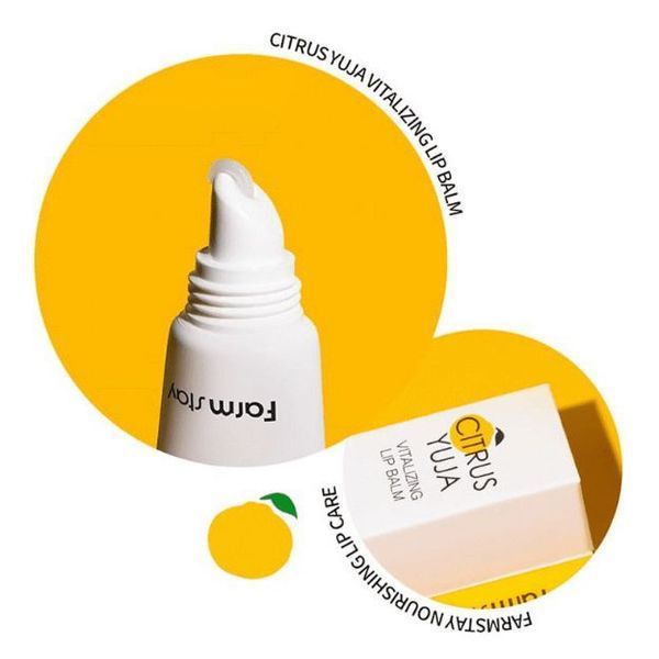 Бальзам для губ FarmStay Citrus Yuja Vitalizing Lip Balm 10g ba-11420 фото