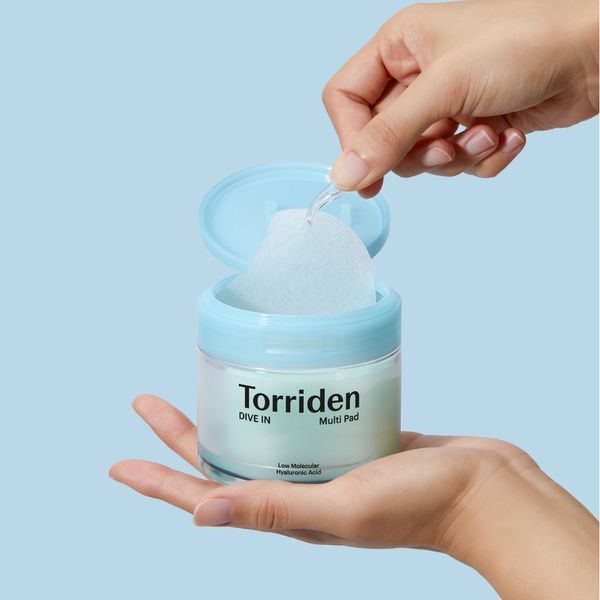 Зволожуючі педи з гіалуроновою кислотою TORRIDEN DIVE-IN Low Molecular Hyaluronic Acid Multi Pad 80e pe-10360 фото
