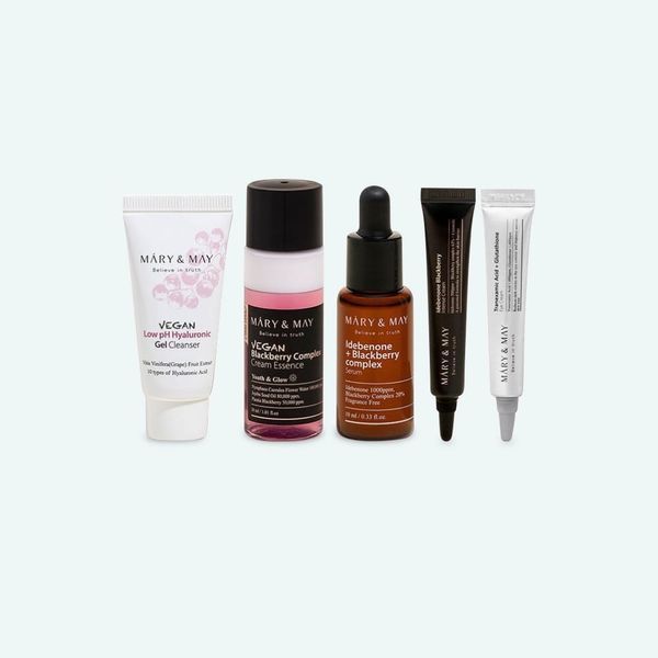 Набір мініатюр Mary&May Intense Moisture Care Travel Kit (Cleanser+Toner+Serum+Cream+Eye cream) li-82446 фото