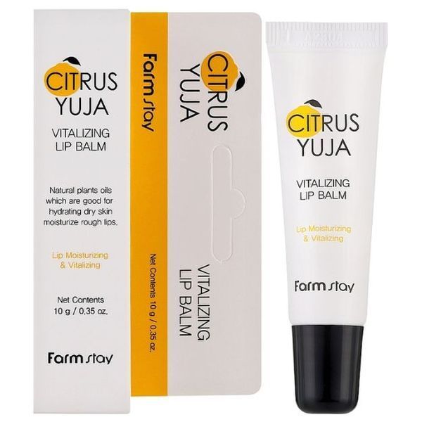 Бальзам для губ FarmStay Citrus Yuja Vitalizing Lip Balm 10g ba-11420 фото