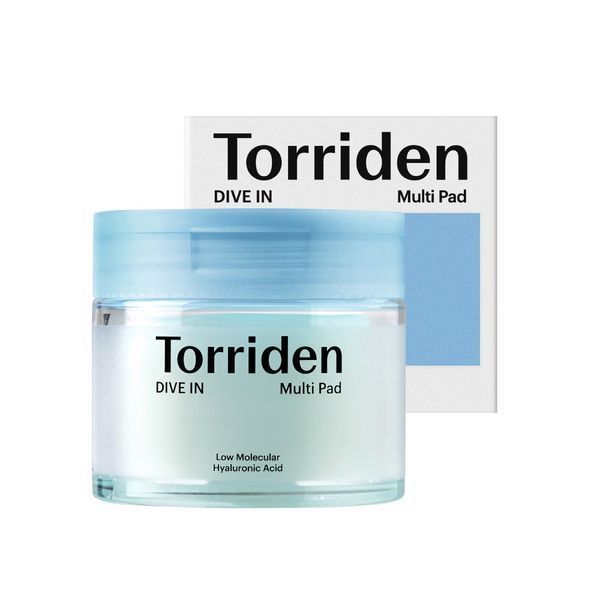Зволожуючі педи з гіалуроновою кислотою TORRIDEN DIVE-IN Low Molecular Hyaluronic Acid Multi Pad 80e pe-10360 фото