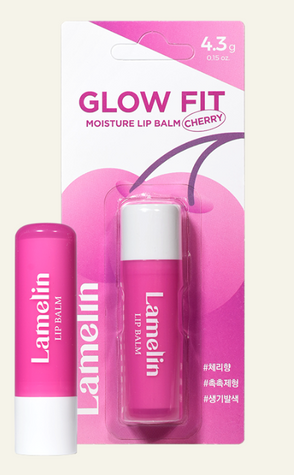 Бальзами для губ Вишня Lameline Glow Fit Moisture Lip Balm Cherry 4.3g ba-31803 фото