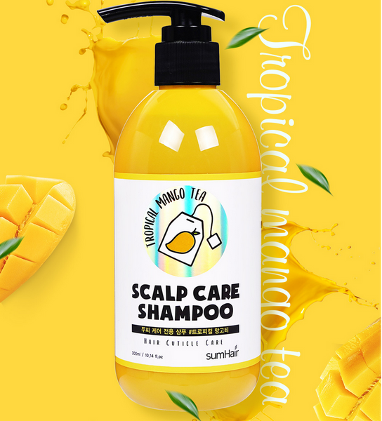 Шампунь успокаивающий с экстрактом манго для волос SUMHAIR Scalp Care Shampoo Tropical Mango Tea 300ml hi-4398 фото