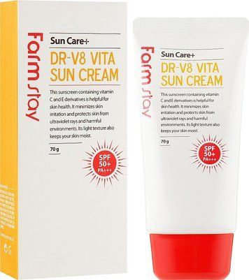 Крем солнцезащитный FarmStay DR-V8 Vita Sun Cream SPF50+, PA+++ 70g so-6579 фото