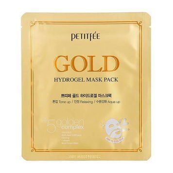 Гідрогелева Маска Зволоження І Відновлення З Колоїдним Золотом Petitfee GOLD Hydrogel Mask Pack (1 шт) gi-928 фото