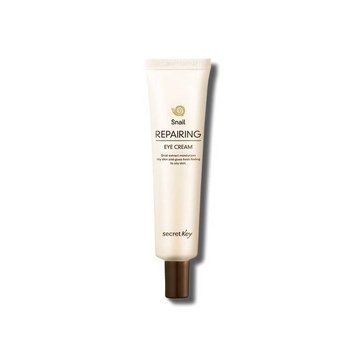 Увлажняющий крем для век с улиточным экстрактом и бета-глюканом SecretKey Snail Repairing Eye Cream 30g au-2710 фото