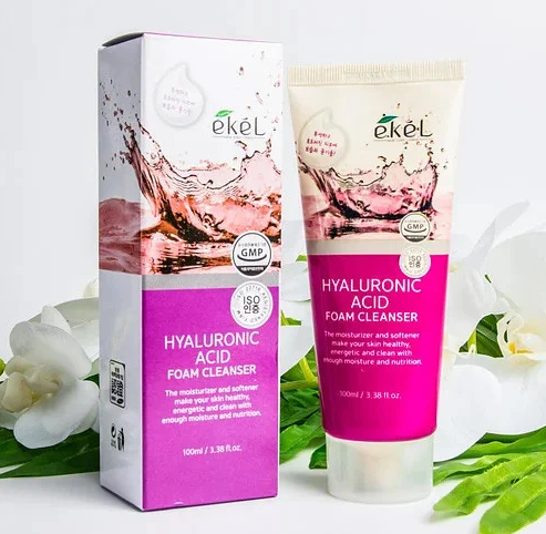 Очищувальна пінка з гіалуроновою кислотою Ekel Ultra - Moisture Hyaluronic Acid Foam Cleanser 100ml pe-62956 фото