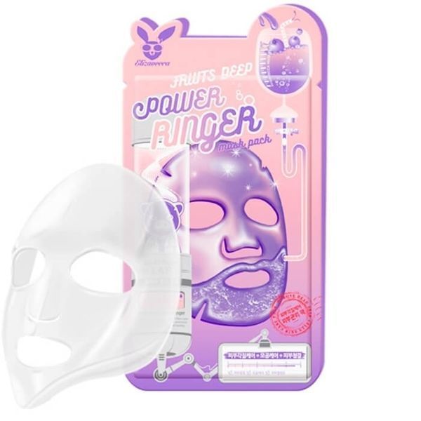 Маска тканевая осветляющая с экстрактом лимона Elizavecca Power Ringer Mask Pack Fruits Deep 23ml tk-3748 фото