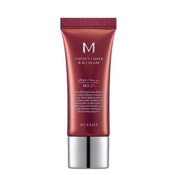 ВВ Крем Матуючий З Ідеальним Покриттям Missha M Perfect Cover BB Cream SPF42 PA+++ 20ml, 25 відтінок теплий беж vv-6743 фото