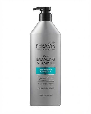 Шампунь для жирної шкіри голови Kerasys Hair Clinic Oily Scalp Balancing 600мл ke-62285 фото