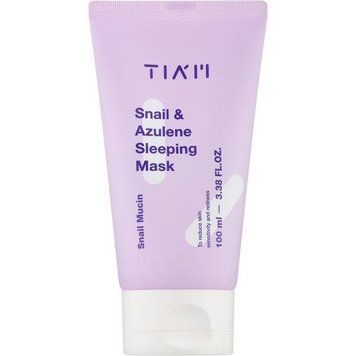 Нічна маска з екстрактом равлика та азуленом Tiam Snail & Azulene Sleeping Mask 100ml au-9070 фото