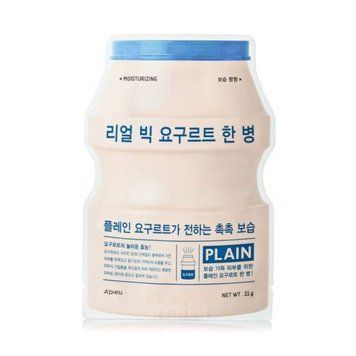 Тканинна маска для обличчя A'PIEU REAL_BIG_YOGURT_ONE-BOTTLE_[PLAIN] 21g tk-9097 фото
