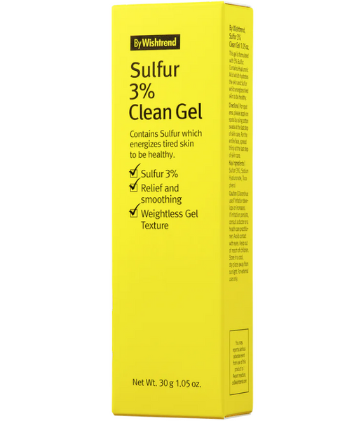 Крем-гель із сіркою проти висипань By Wishtrend Sulfur 3% Clean Gel 30 g au-9724 фото