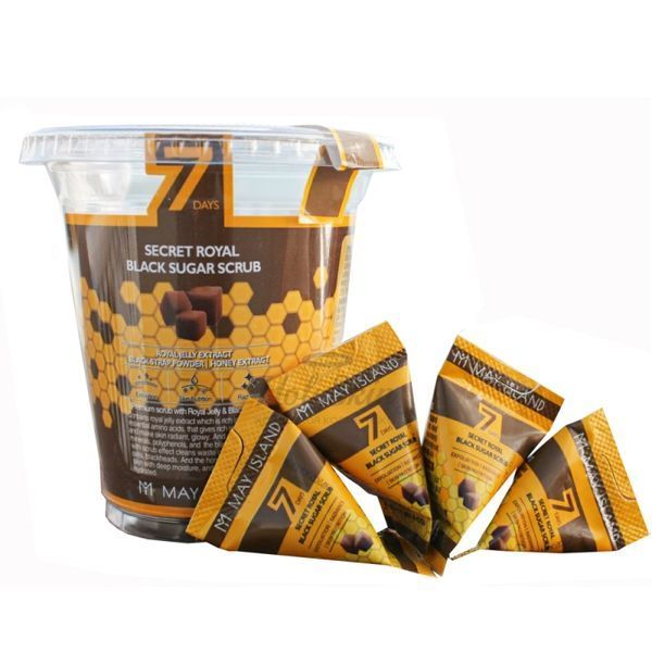 Цукровий скраб для обличчя May Island 7 Days Secret Royal Black Sugar Scrub sk-3334 фото