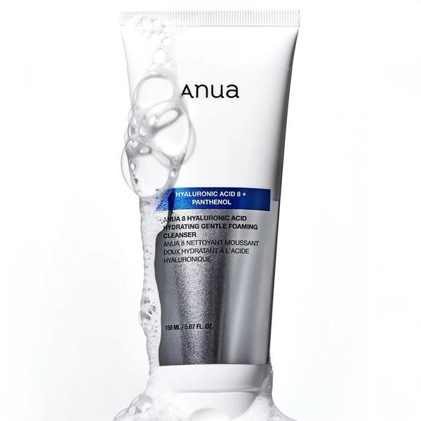 М'яка пінка для вмивання Anua 8 Hyaluronic Acid Hydrating Gentle Foaming Cleanser 150ml pe-35561 фото