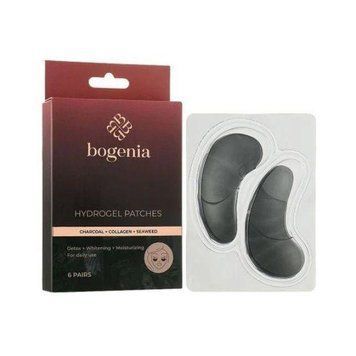 Гідрогелеві патчі під очі з деревним вугіллям, детокс Bogenia Hydrogel Patches 6 пар au-8952 фото