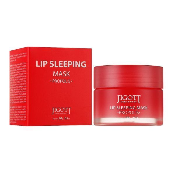 Нічна маска для губ з прополісом Jigott Lip Sleeping Mask Propolis 20ml au-82386 фото