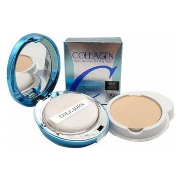 Пудра зі змінним блоком Enough Collagen 3X Moisture Two-way Cake SPF28 PA++ #21N 13g+13g pu-16029 фото