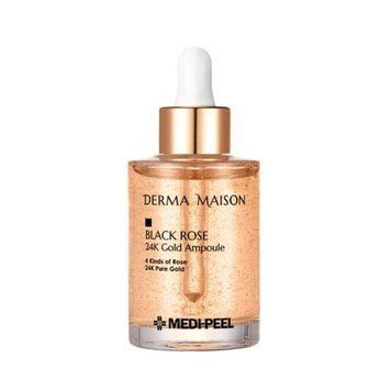 Ревіталізуюча ампула з трояндою і золотом Medi-Peel BLACK ROSE 24K GOLD AMPOULE 95ml sy-7847 фото