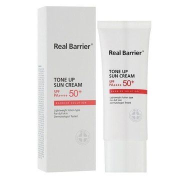 Сонцезахисний крем з ефектом освітлення Real Barrier Tone Up Sun Cream SPF50+ PA++++ 40ml so-8438 фото