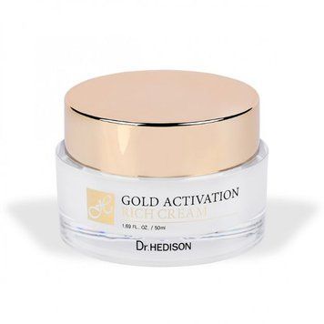 Крем с коллоидным золотом Dr. Hedison Gold Activation Rich Cream 50ml au-8744 фото