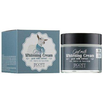 Відбілюючий крем для обличчя JIGOTT GOAT MILK BRIGHTENING CREAM 70ml au-8619 фото