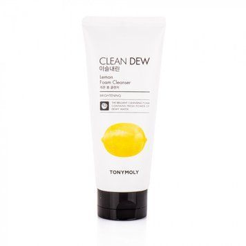 Пінка для вмивання з екстрактом лимону для обличчя Tony Moly Clean Dew Foam Cleanser Lemon 180ml pe-5470 фото