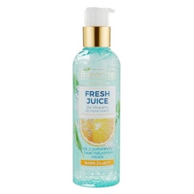 Міцелярний гель зволожувальний Апельсин для вмивання Bielenda Fresh Juice Micellar Gel Orange 190g li-7762 фото