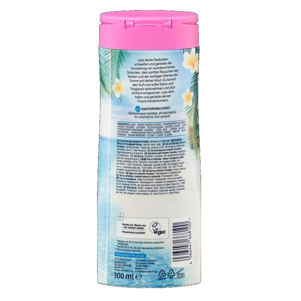 Крем-гель для душа Balea Summer Paradise 300 мл ge-68100 фото