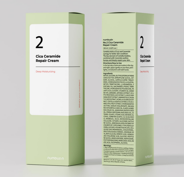Крем Numbuzin No.2 Cica Ceramide Repair Cream 60ml kr-81279 фото