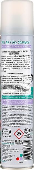 Шампунь сухой бессульфатный для волос Batiste Wild flower Dry Shampoo 200ml sh-4675 фото