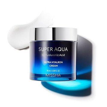 Крем Cупер Увлажняющий С Гиалуроновой Кислотой Missha Super Aqua Ultra Hyalron Cream 70ml kr-2169 фото