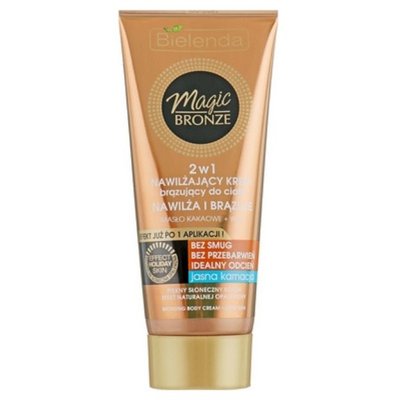 Увлажняющий бронзирующий крем для светлой кожи Bielenda Magic Bronze 2in1 Moisturizing Bronze Cream for Light Skin 200ml te-7763 фото