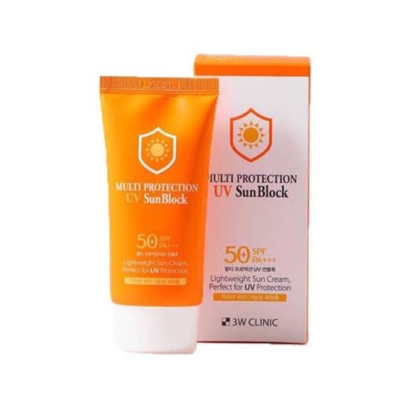 Сонцезахисний крем, що зволожує 3W Clinic Multi Protection UV Sun Block SPF50 PA 70ml so-3126 фото